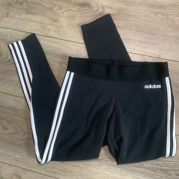 adidas essential 3-stripe leggings size M - Picture 3 of 8